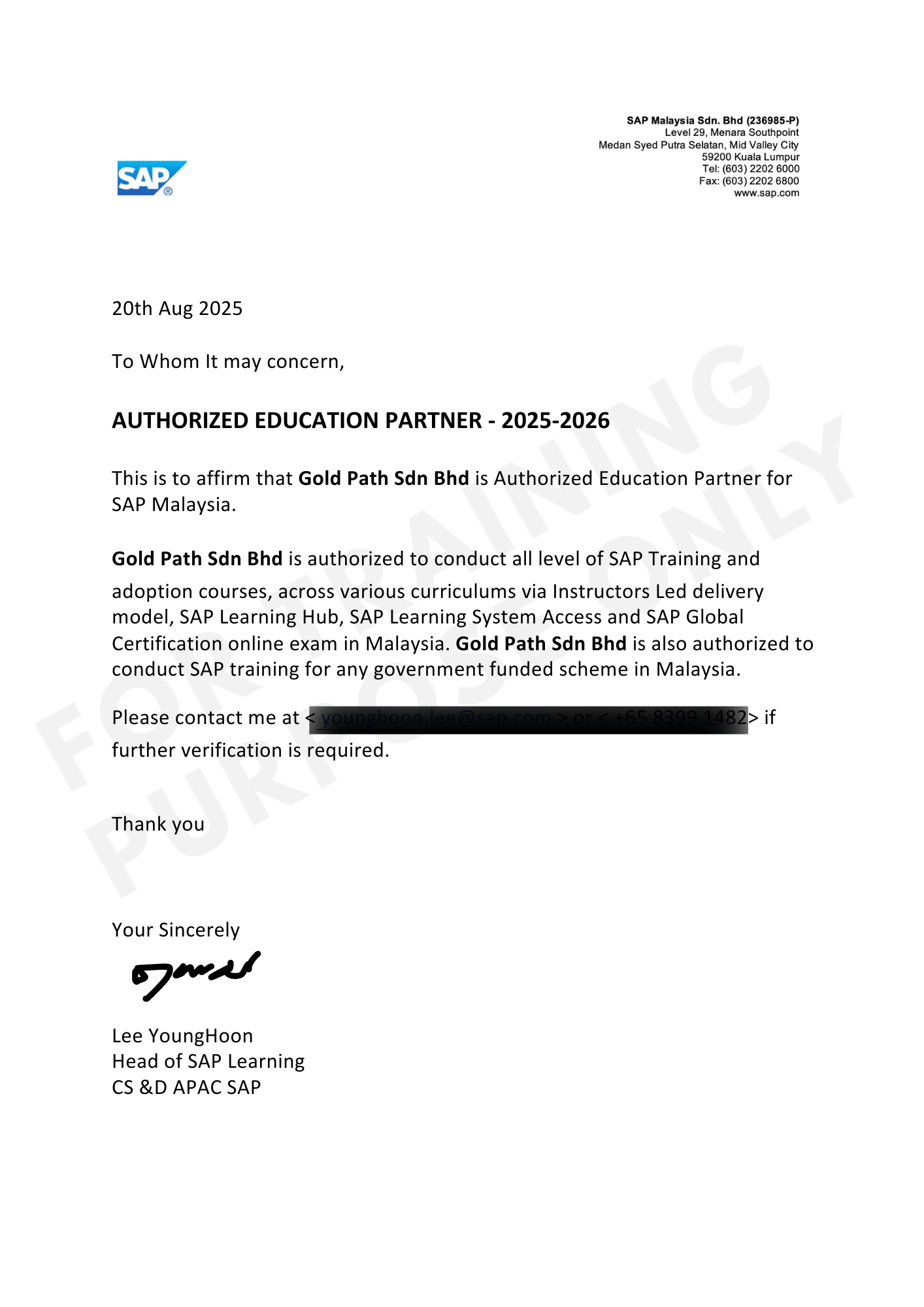Other Certificate